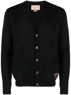 Cardigan en tricot Gucci noir