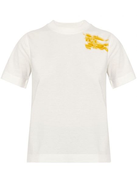 T-krekls ar apdruku Burberry balts