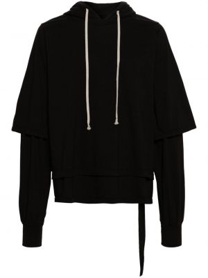 Pamučna hoodie s kapuljačom Rick Owens Drkshdw crna