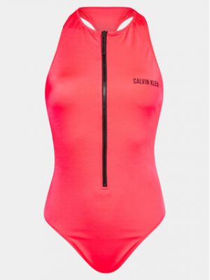 Jednodílné plavky Calvin Klein Swimwear červené