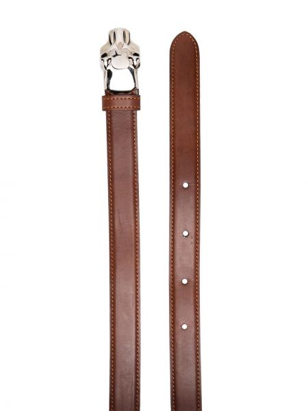 Cinturón con hebilla Cartier marrón
