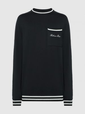 Шерстяной свитер Balmain черный