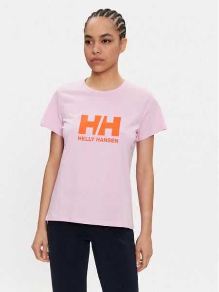 Marškinėliai Helly Hansen rožinė