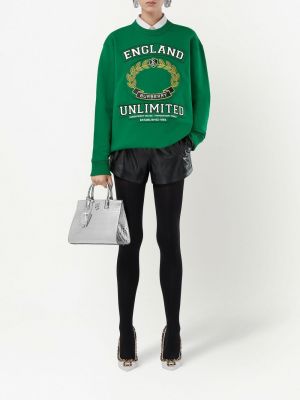 Oversize sweatshirt aus baumwoll Burberry grün
