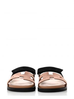 Semišové sandály Hermès