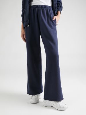 Широки панталони тип „марлен“ Hollister синьо