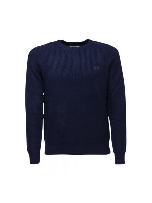 Sweter z wysokim kołnierzem Sun68 niebieski