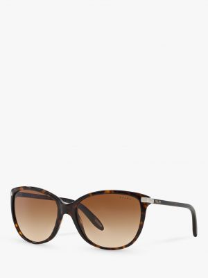 Женские солнцезащитные очки кошачий глаз Polo Ralph Lauren темно-черепаховый/коричневый с градиентом