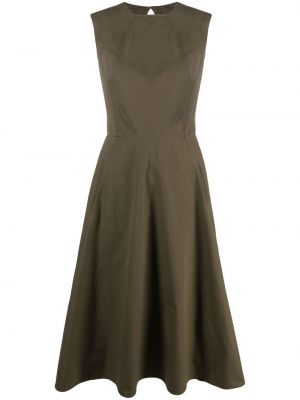 Pamučna midi haljina Ralph Lauren Collection zelena