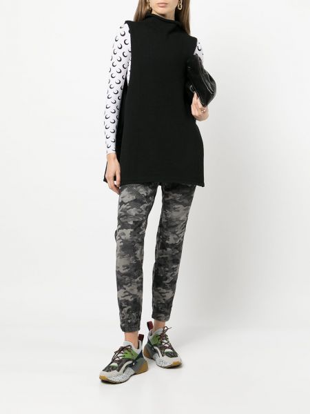 Pantalon de joggings à imprimé à imprimé camouflage Spanx noir