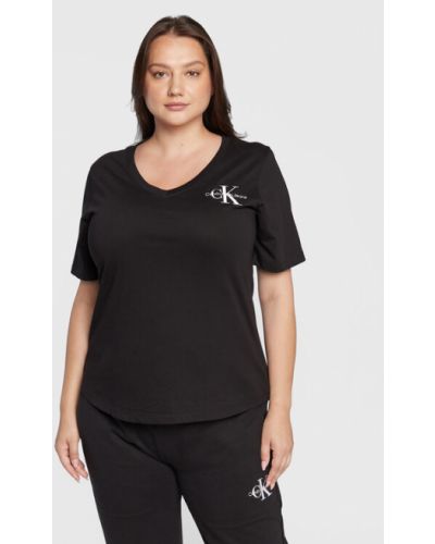 Calvin Klein Jeans Plus Póló J20J219720 Fekete Regular Fit