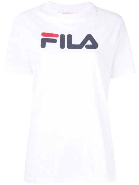 Camiseta con estampado Fila blanco