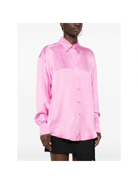 Camisa de raso Chiara Ferragni Collection rosa
