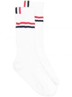 Чорапи на райета Thom Browne бяло