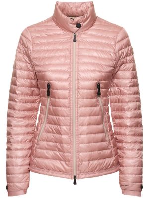 Nylonowa kurtka puchowa Moncler Grenoble różowa