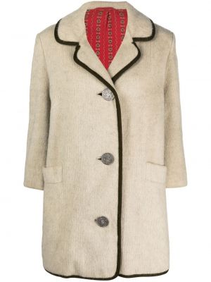 Pletený kabát s knoflíky A.n.g.e.l.o. Vintage Cult bílý