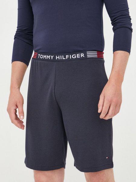 Poliészter rövidnadrág Tommy Hilfiger - sötétkék