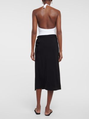 Midi suknja od jersey Melissa Odabash crna