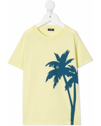 T-shirt con stampa Il Gufo giallo