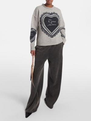Шерстяной свитер Acne Studios серый