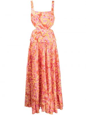 Коктейлна рокля на цветя с принт Acler