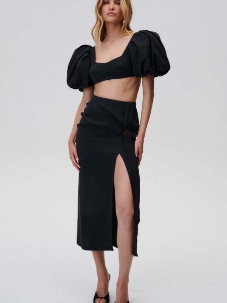 Midi sukně Undress Code černé