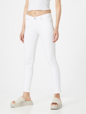 Kitsa lõikega teksapüksid Ag Jeans valge