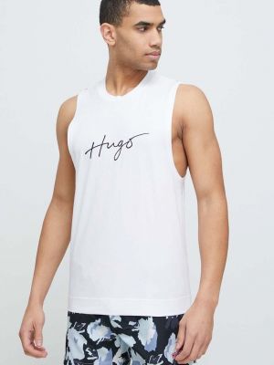 Тениска с дълъг ръкав Hugo бяло