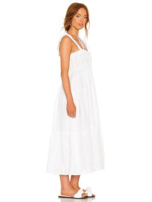 Vestido midi Faithfull The Brand blanco