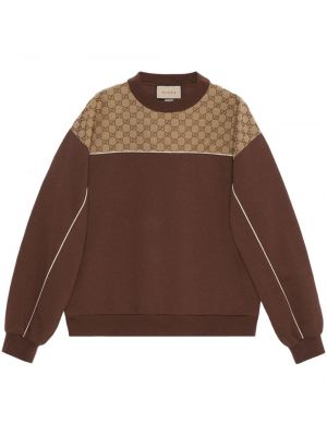 Medvilninis džemperis Gucci ruda