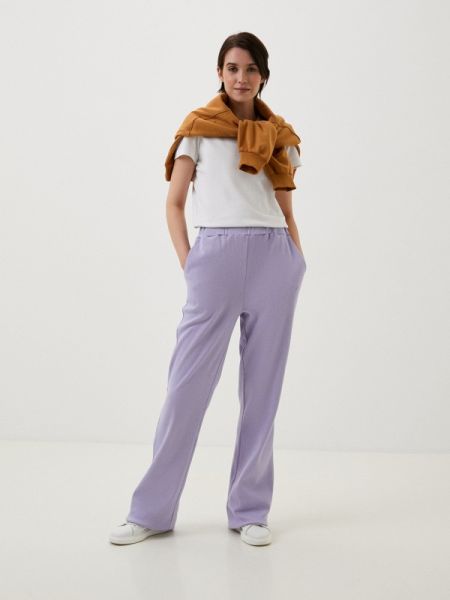 Прямые брюки Tallwomen фиолетовые