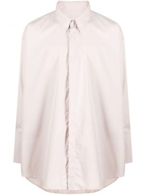 Πουπουλένιο βαμβακερό πουκάμισο Ami Paris ροζ