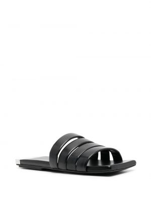 Kožené sandály bez podpatku Marsèll černé