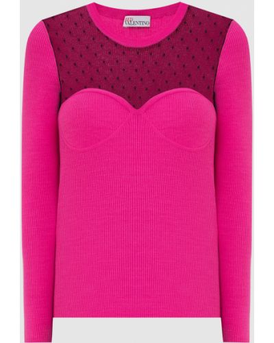 Розовый свитер Red Valentino