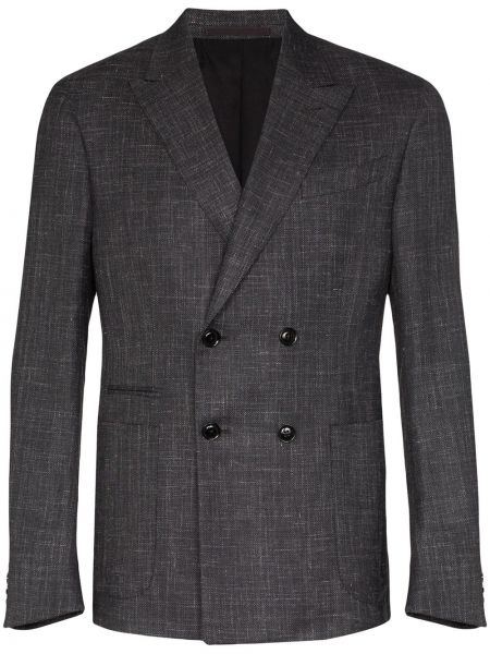 Dobbeltspent blazer Zegna grønn