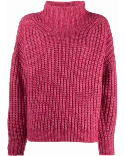Jersey cuello alto con cuello alto de tela jersey Isabel Marant rosa