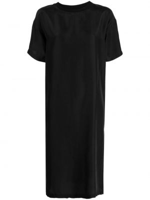 Jedwabna sukienka midi Barena czarna