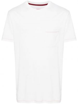 Тениска от джърси Isaia бяло