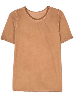 Medvilninis marškinėliai Uma Wang ruda