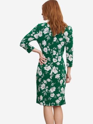 Платье с принтом из джерси Gina Bacconi зеленое