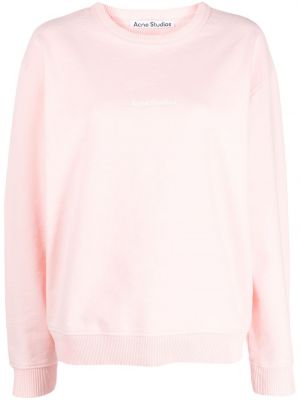 Bluza z nadrukiem Acne Studios różowa