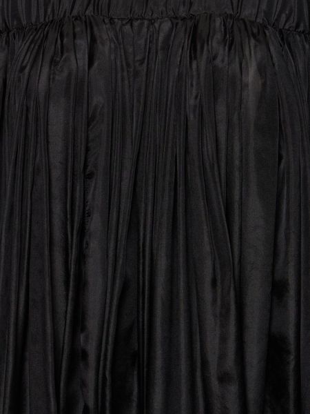 Jedwabna sukienka mini Rick Owens czarna
