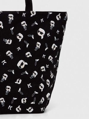 Oboustranná kabelka Karl Lagerfeld černá