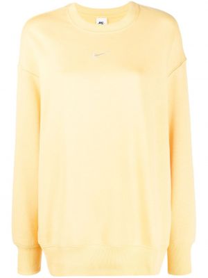 Oversize поларено Nike жълто