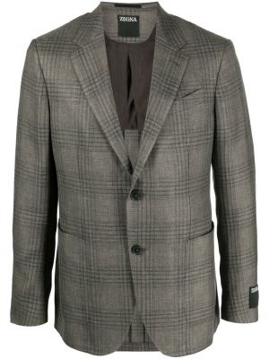 Kontrollerade blazer Zegna grön