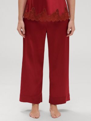 Pantalones de seda Simone Perele rojo