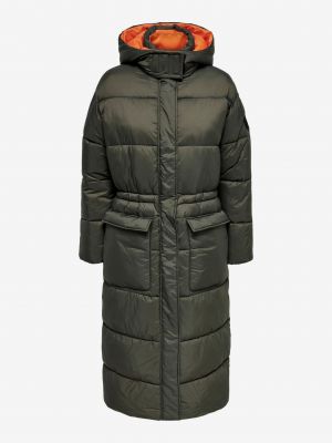 Dygsniuotas žieminis paltas su gobtuvu Only