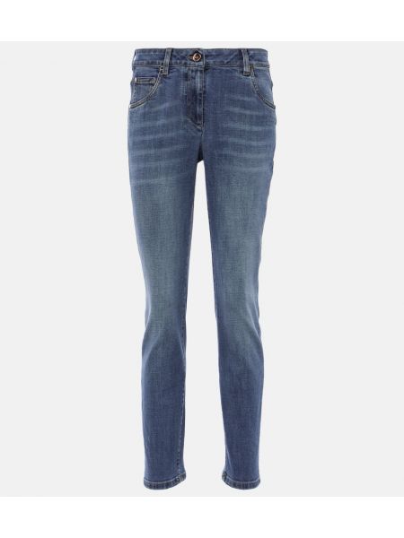 Skinny jeans Brunello Cucinelli blå