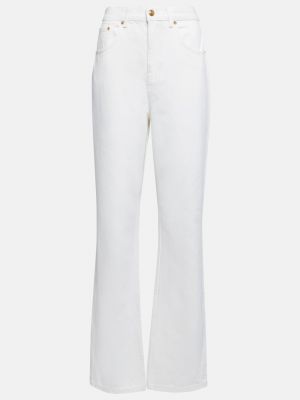 Белые прямые джинсы Tory Burch