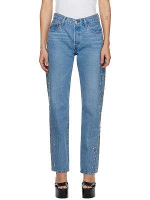 SSENSE Эксклюзивные джинсы Anna Sui синие